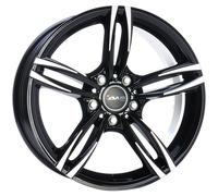 JANTES ROUES AVUS AC-MB3 POUR BMW SERIE 5 BERLINA X-DRIVE 8X18 5X120 BLACK POLI