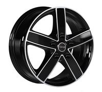 JANTES ROUES AVUS AC-V51 POUR FIAT DUCATO LIGHT N1 6.5X16 5X118 BLACK POLIS 2N1
