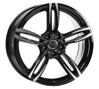AVUS RACING AF15 4 Jantes en Alliage NAD 8x18 5x112 ET30 66,7 Black Polished Fabriqué en Italie