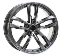 JANTES ROUES AVUS AF16 POUR AUDI A6 8X18 5X112 ANTHRACITE POLISHED UZ6