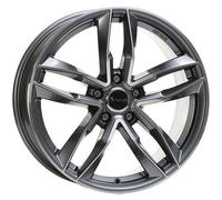 JANTES ROUES AVUS AF16 POUR SKODA KAMIQ 7.5X17 5X100 ANTHRACITE POLISHED 68K