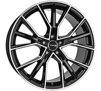 JANTES ROUES AVUS AF18 POUR BMW X3 9.5X22 5X112 BLACK POLISHED RV1