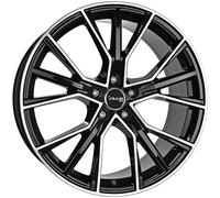 Avus Jantes AF18 pour BMW X3 10.5x22 5x112 Noir poli UO4