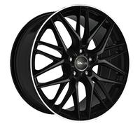 Avus Jantes AF19 pour Audi A6 7.5x17 5x112 Noir bord poli 4EB