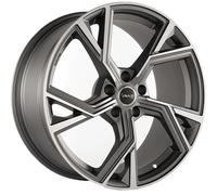 JANTES ROUES AVUS AF20 POUR AUDI A6 ALLROAD 8X18 5X112 MATT ANTHR. POLIS. 8FB