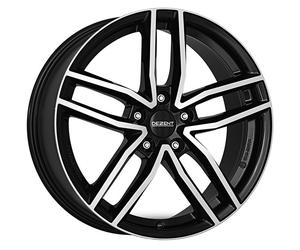 JANTES ROUES DEZENT TR DARK POUR VOLVO C30 7.50X18 5X108.000 BLACK/POLISHED FFE