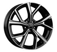 JANTES ROUES GMP MENTOR POUR VOLKSWAGEN POLO VI 7.5X18 5X100 BLACK DIAMOND IRC