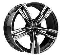 JANTES ROUES GMP REVEN POUR BMW SERIE 3 COUPE 7.5X17 5X120 BLACK DIAMOND 20N
