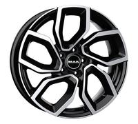 JANTES ROUES MAK APOLLO POUR OPEL MERIVA 7.5X18 5X110 BLACK MIRROR 4L9