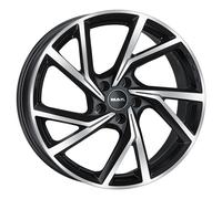 JANTES ROUES MAK KASSEL POUR FIAT 500X 8X19 5X110 BLACK MIRROR 8AD