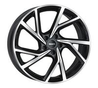 JANTES ROUES MAK KASSEL POUR VOLKSWAGEN GOLF VII 7.5X17 5X112 BLACK MIRROR J5H
