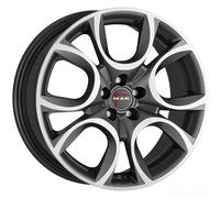 JANTES ROUES MAK TORINO W POUR ALFA ROMEO 146 6X15 4X98 GUN MET-MIRROR FACE OB4