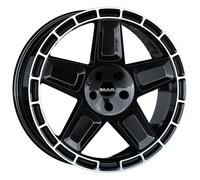 JANTES ROUES MAK TREK POUR JEEP WRANGLER UNLIMITED 9X20 5X127 GLOSS BLACK MIRRO