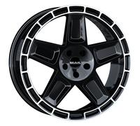 JANTES ROUES MAK TREK POUR RANGE ROVER VELAR 9X20 5X108 GLOSS BLACK MIRROR 3A8