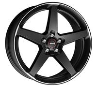 JANTES ROUES MOMO FIVE 8X18 5X112 MATT BLACK POLISHED 7IL