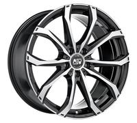MSW Wheels Jantes MSW 48 pour MG MG5 8x19 5x112 Noir brillant poli intégral CT5