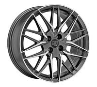 JANTES ROUES MSW MSW 50-4 POUR MAZDA 2 7X17 4X100 MATT GUN METAL FULL POLISHED