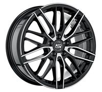 JANTES ROUES MSW MSW 72 POUR VOLKSWAGEN GOLF III 7X17 5X100 GLOSS BLACK FULL PO