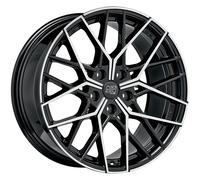 JANTES ROUES MSW MSW 74 POUR VOLKSWAGEN PASSAT 8X18 5X112 GLOSS BLACK FULL POLI