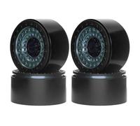 Jantes Roues Rc Pour Axial Pour SCX10 Pour TRX-4 D90 Pour Wraith 1/10 Lot De 4 Roues Beadlock En Aluminium De 2,2 Pouces De Rechange Et Accessoires Pour Mise À Niveau De Chenilles RC(Dark Grey)