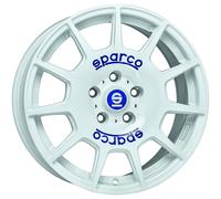 Sparco Jantes Terra pour Skoda Fabia 7.5x17 5x100 Blanc Bleu L CQO