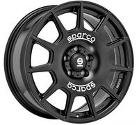 Jante alu SPARCO TERRA 18" 8J 5x100 ET 45 63.4 MATT BLACK WHITE LETTERING