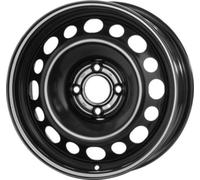 MAK Jantes tôle Acciaio 6x16 4x108 pour Peugeot 208 Matt Black F2U