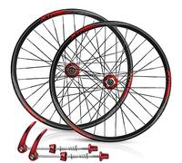 Jantes VTT 26 27,5 29 Pouces Paire Roues VTT Calibre 14 Freins à Disque Roue Avant arrière 32 Rayons Cassette 7 8 9 10 11 12 Vitesses Quick-Rack Moyeux à roulements scellés 4.3 LB(Black,27.5inch)