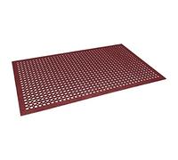 Jantex GF017 Tapis anti-fatigue en caoutchouc Rouge 1500 mm x 900 mm