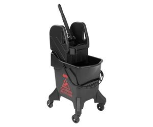 Jantex Grand Seau à Franges et essoreur imprimé Rouge, 21 l