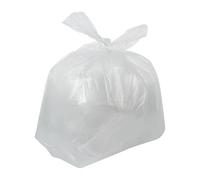 Jantex Lot de 100 sacs poubelle recyclés transparents 18 kg 120 l