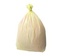 Jantex Lot de 200 sacs poubelle de 80 l Jaune