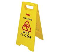 Jantex Panneau sol glissant Jantex, Jaune, 640(h)mm, Plastique, L416