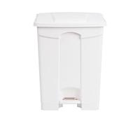 Poubelle de Cuisine à Pédale 65L Blanche Jantex