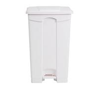 Jantex Poubelle de cuisine en polypropylène avec couvercleà pédale Blanc 87 l