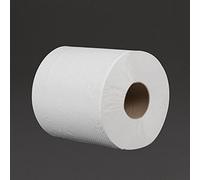 Jantex Rouleau d'Essuyage Dévidage Central Blanc 2 Plis / 120 m par Rouleau (Lot de 6), Blanc, Environ 400 Feuilles par Rouleau, Accrédité CHSA, Matériau Recy L920
