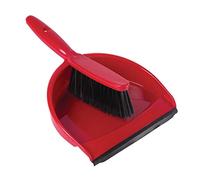 Jantex Set balayette à poils doux et pelle Jantex rouge, Rouge, 250(H) x 260(L) x 340(P) mm, Plastique / Pvc, CC931