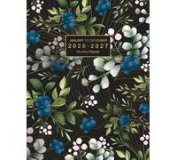 January 2026 to December 2027 Monthly Planner: Large Print Two-Year Schedule Organizer with 24-Month Planning, Holidays, Appointments, Password Log, ... Time Management in Elegant Botanical Cover