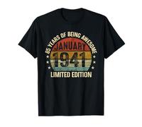 January Birthday Est 1941 Édition limitée Vintage 85e T-Shirt