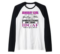 January Girl Judge Me Please IDGAF What You Think Women Fun Manche Raglan