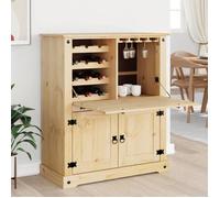 {January Sale}Armoire à vin - Porte-Bouteille moderne|Range-bouteilles à Vin, Corona 97x45x114cm - Bois de pin massif 8_5725496