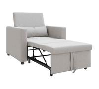 {January Sale}Canapé-lit - Fauteuil de Salon Convertible| Fauteuil pour séjour - escamotable simple Gris nuage 90x165x87 cm tissu 8_