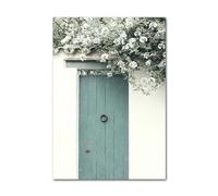 Januave Peinture Numero Adulte,Fleur blanche Kits de Peinture au Numéro pour Débutants,Paint by Numbers for Adults avec Pinceaux et Pigment Frameless,30x40cm