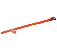 JANUEL - Collier Chien Sangle Biothane Biogold - Longueur 55cm x Largeur 25mm - Orange