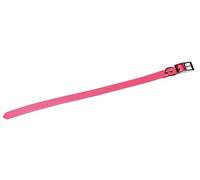 JANUEL - Collier Chien Sangle Polyester Enduite PU Souple - Longueur 55cm x Largeur 25mm - Rose
