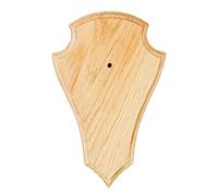 JANUEL - Écusson Chêne Crâne Massacre Chevreuil - Hauteur 23cm x Largeur 15cm - Clair