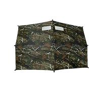 Januel - Parapluie d'Affut - Parasol d'Affut - Affut Camouflage - Toile 170x110cm - Pied Réglable de 90cm à 170cm - Inclinable - Fenêtre d'Observation à Bandes Auto-Agrippantes - Feuillage sous-Bois