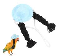 Janurium Chapeau décoratif en tricot pour perroquet, perruche, hamster, calopsitte