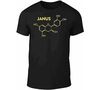 Janus Molecule T-Shirt - Funny t Shirt Retro TV Utopia Fashion Science Black Manches Courtes(XX-Large)