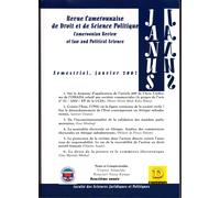 Revue Camerounaise de Droit et de Science Politique (Janus 2)